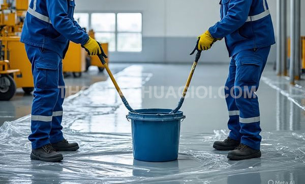 Thi công sơn Epoxy phường Tân Thuận mới gọi 10 phút có mặt