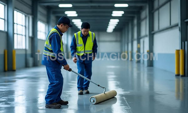 Thi công sơn Epoxy Tại Sóng Thần mới chất lượng 30 phút có