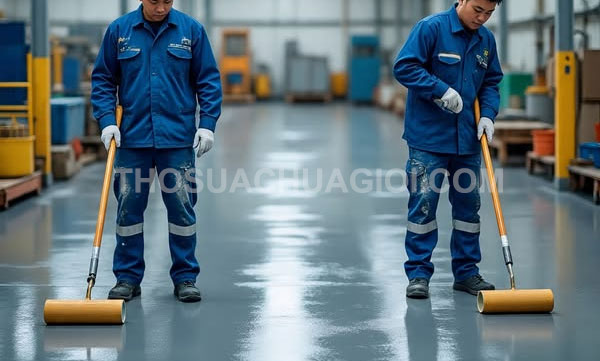 Thi công sơn Epoxy Phường Tại Bàu Bàng mới liên hệ 20 phút có