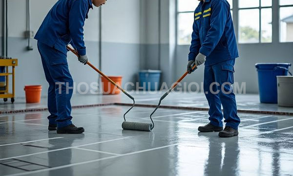 dịch vụ thi công sơn Epoxy xã Hưng Long