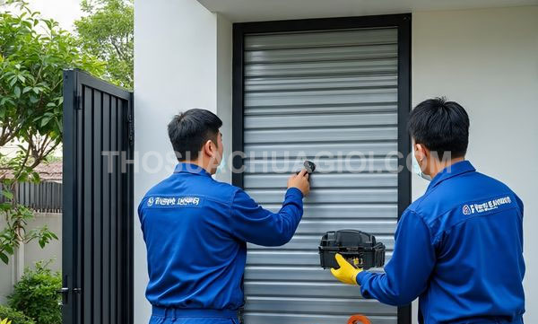 Thợ sửa cửa cuốn phường Cầu Kiệu mới gọi 10 phút có mặt