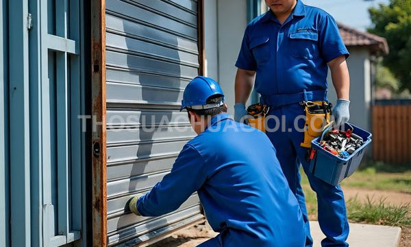 Thợ sửa cửa cuốn phường Hạnh Thông mới giá rẻ 15 phút đến nơi