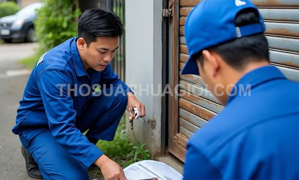 Thợ sửa cửa cuốn phường Hòa Bình mới chất lượng 30 phút có