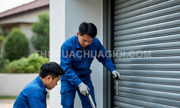 Thợ sửa cửa cuốn phường Phú Lâm mới liên hệ 20 phút có