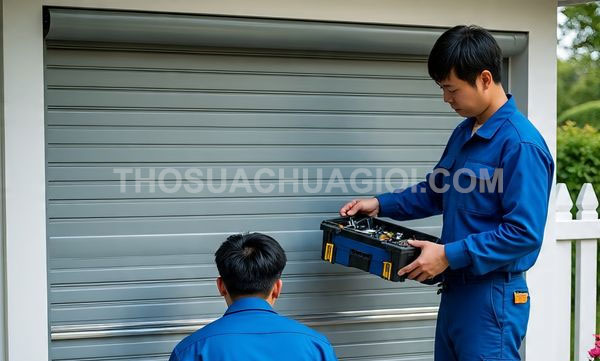 Thợ sửa cửa cuốn phường Vườn Lài mới giá rẻ 15 phút đến nơi