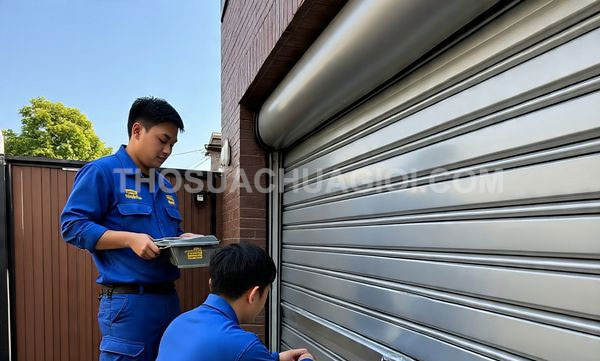 Thợ sửa cửa cuốn phường Xóm Chiếu mới gọi 10 phút có mặt
