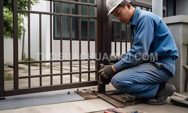 Thợ sửa cửa sắt phường Bình Tây mới giá rẻ 15 phút đến nơi