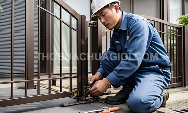 Thợ sửa cửa sắt phường Đức Nhuận mới giá rẻ 25 phút có mặt