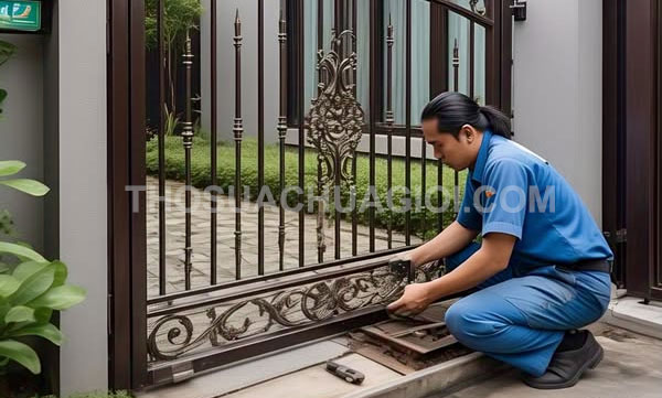 Thợ sửa cửa sắt phường Hạnh Thông mới gọi 10 phút có mặt