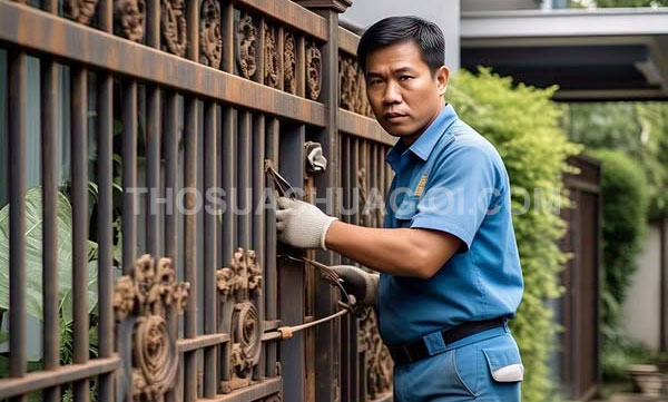 Thợ sửa cửa sắt phường Hòa Bình mới gọi 10 phút có mặt