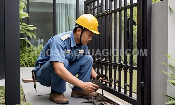 Thợ sửa cửa sắt phường Phú Định mới giá rẻ 15 phút đến nơi
