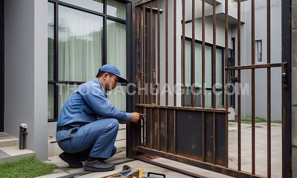 Thợ sửa cửa sắt phường Vĩnh Hội mới gọi 10 phút có mặt