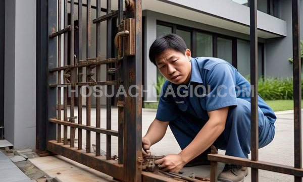 Thợ sửa cửa sắt xã Bình Chánh mới giá rẻ 25 phút có mặt