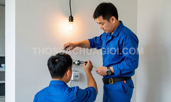 Thợ sửa điện phường Bình Trị Đông mới liên hệ 20 phút có