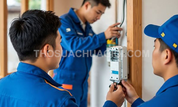 Thợ sửa điện phường Chợ Quán mới gọi 10 phút có mặt