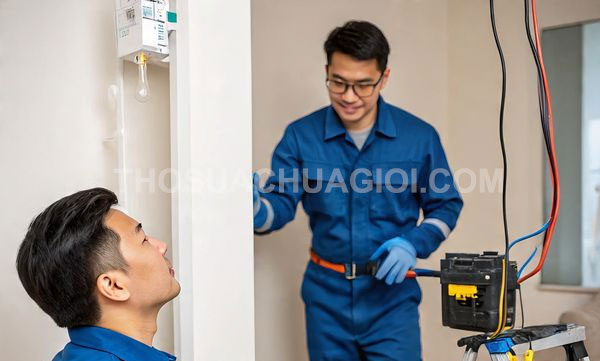 Thợ sửa điện xã Thái Mỹ mới giá rẻ 25 phút có mặt