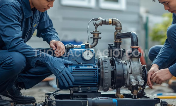 Thợ sửa máy bơm nước phường An Hội Tây mới giá rẻ 25 phút có mặt