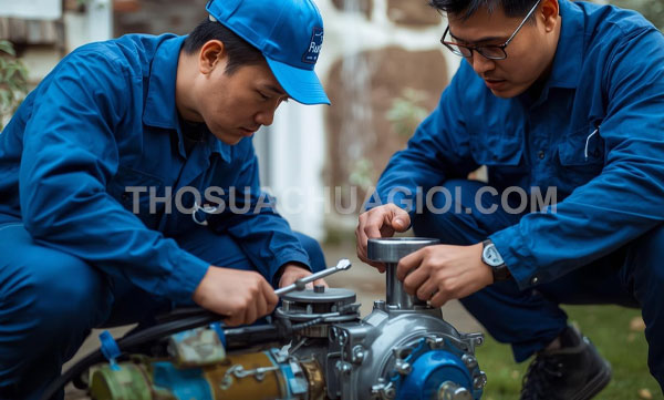 Thợ sửa máy bơm nước phường Bình Đông mới gọi 10 phút có mặt