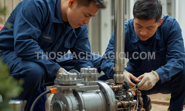 Thợ sửa máy bơm nước phường Bình Quới mới giá rẻ 15 phút đến nơi