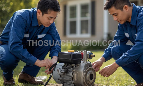 dịch vụ Thợ sửa máy bơm nước phường Bình Thới