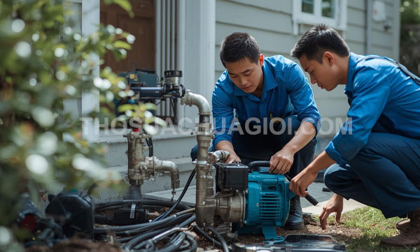 Thợ sửa máy bơm nước phường Chợ Quán mới giá rẻ 15 phút đến nơi