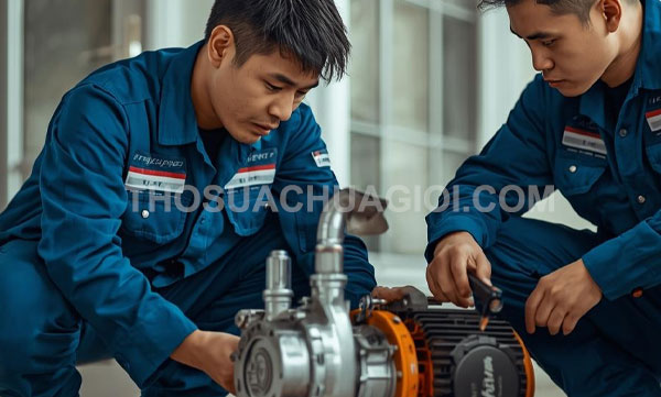 Thợ sửa máy bơm nước phường Xóm Chiếu mới chất lượng 30 phút có