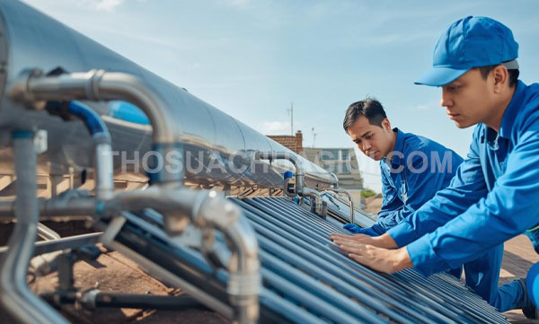 Thợ sửa máy nước nóng năng lượng mặt trời tại Gò Vấp tận tâm