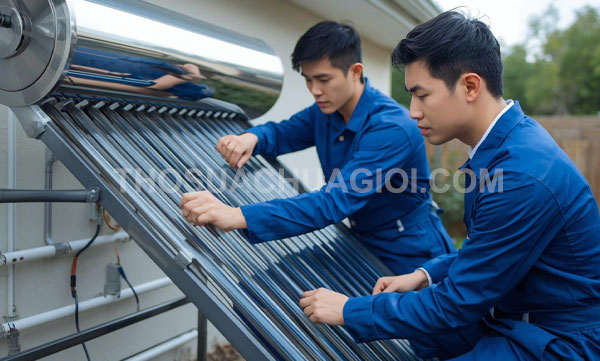 Thợ sửa máy nước nóng năng lượng mặt trời phường Hạnh Thông thân thiện