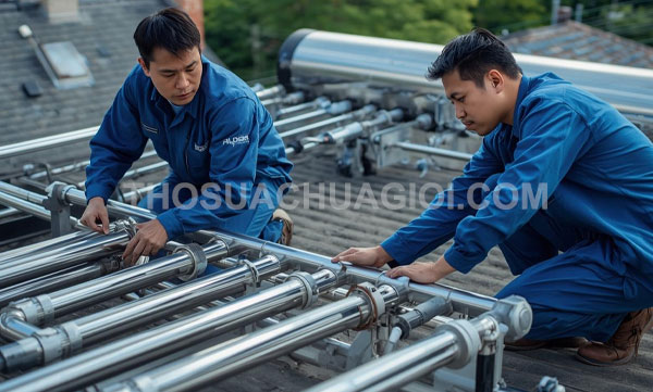 Thợ sửa máy nước nóng năng lượng mặt trời phường Phú Thuận giá rẻ