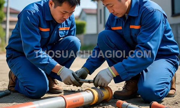 Thợ sửa ống nước phường Tân Sơn mới giá rẻ 15 phút đến nơi