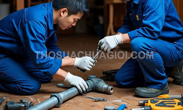 Thợ sửa ống nước phường Xóm Chiếu mới gọi 10 phút có mặt