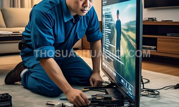 Thợ sửa tivi tại nhà phường Bình Tiên mới gọi 10 phút có mặt