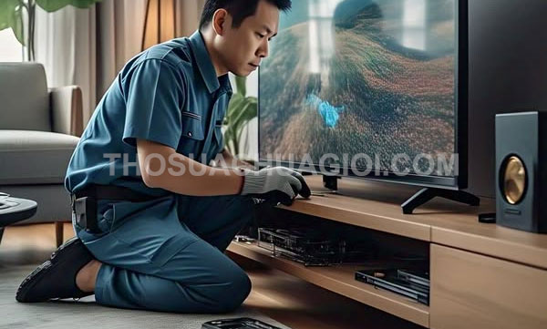Thợ sửa tivi tại nhà phường Chợ Quán mới liên hệ 20 phút có