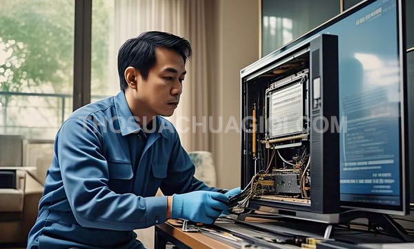 Thợ sửa tivi tại nhà phường Hòa Bình mới gọi 10 phút có mặt