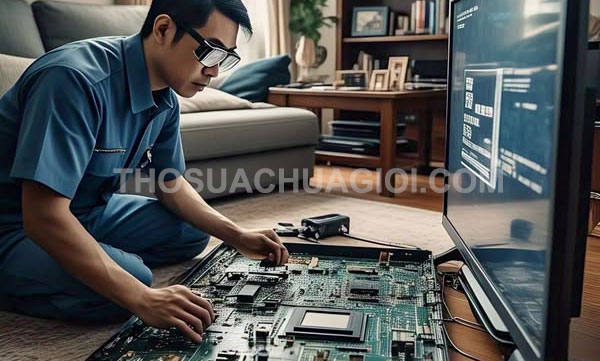 Thợ sửa tivi tại nhà phường Tân Hòa mới giá rẻ 25 phút có mặt