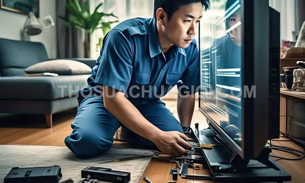 Thợ sửa tivi tại nhà phường Tân Sơn mới giá rẻ 15 phút đến nơi
