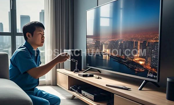 Thợ sửa tivi tại nhà phường Xóm Chiếu mới giá rẻ 15 phút đến nơi
