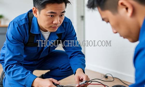 sửa điện phường hòa thạnh