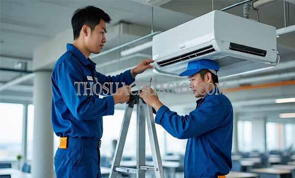 Sửa máy lạnh kêu to gia rẻ