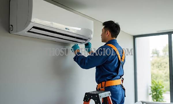 sửa máy lạnh tại chung cư nam long