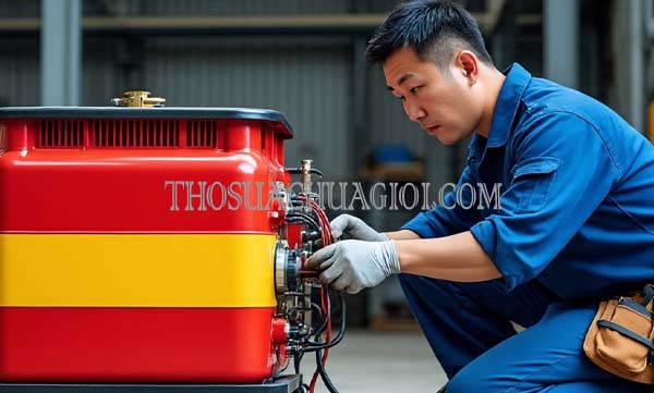Thợ sửa máy phát điện xã Qui Đức cũ gọi 30 phút có mặt