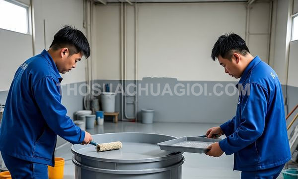 thi công sơn Epoxy tại phường Phú Thuận