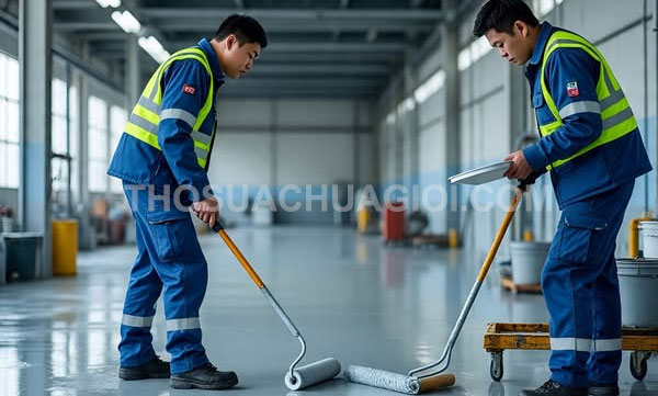 thi công sơn Epoxy KCN Mỹ Phước