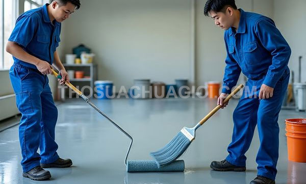 Thi công sơn Epoxy phường Bình Tiên mới chất lượng 30 phút có