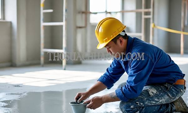 Thi công sơn Epoxy phường Hàng Gòn liên hệ 10 phút có