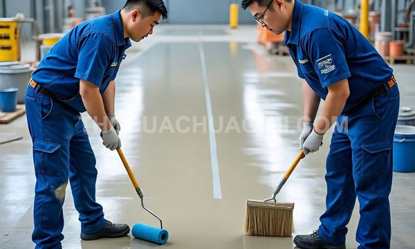 Thi công sơn Epoxy phường Phú Thuận mới giá rẻ 15 phút đến nơi