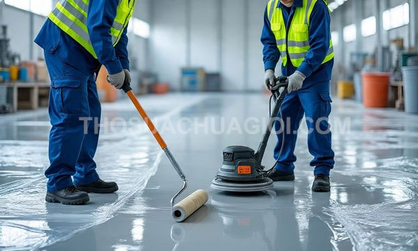 Thi công sơn Epoxy tại Tân Bình giá rẻ 25 phút có mặt