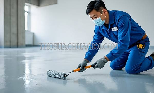 thi công sơn epoxy phường tân phong