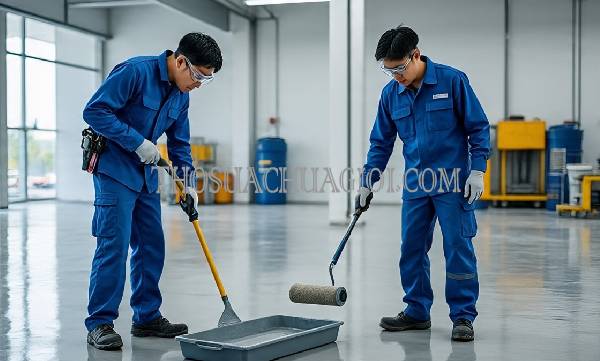 thi công sơn epoxy phường thới an uy tín