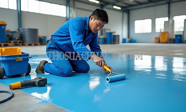 Thi công sơn Epoxy phường Thủ Thiêm cũ chất lượng 25 phút có